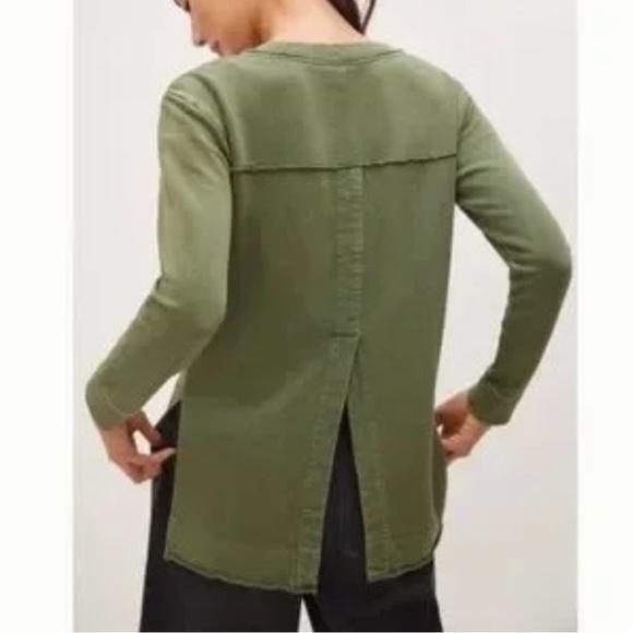 ANTHROPOLOGIE Pilcro 100% Cotton Boho Casual Comfy Relaxed Fit Sweatshirt Sz M - Picture 8 of 13